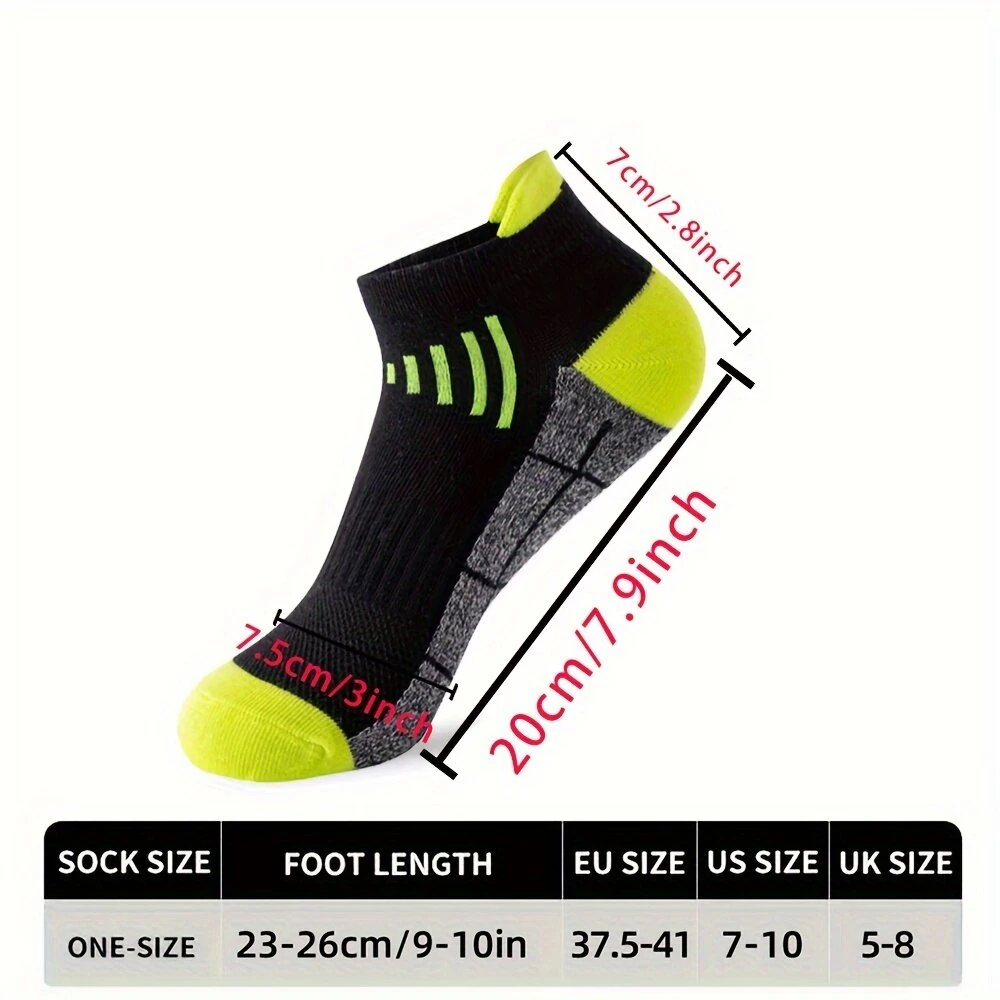 (image for) 6 Pairs Men's Ankle Socks, Anti Odor & Sweat Absorption Breathable Cotton Low Cut Socks Mens Sport Socks for Outdoor Running Cycling Hiking Wearing All Seasons Wearing