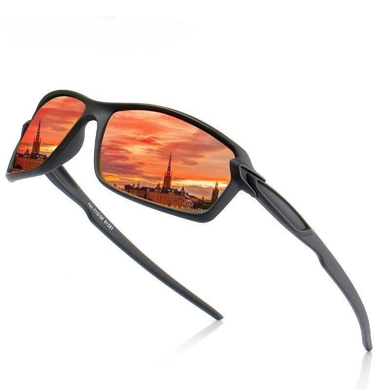 (image for) Men Polarized Sunglasses Fashion Square Sports Sun Glasses Male Driving Fishing Goggle UV400 Women Travel Eyewear